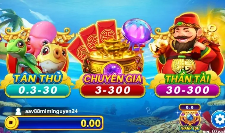 Bí Quyết Chơi Bắn Cá Thần Tài U888 Săn Jackpot Khủng Mỗi Ngày 2 Các phòng chơi trong game Bắn Cá Thần Tài U888