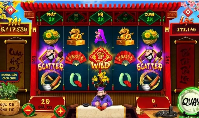 Quay Nổ Hũ Ông Đồ U888 Rinh Lộc Vàng Về Túi Ngay Tức Thì 2 Các biểu tượng trong game Nổ Hũ Ông Đồ U888