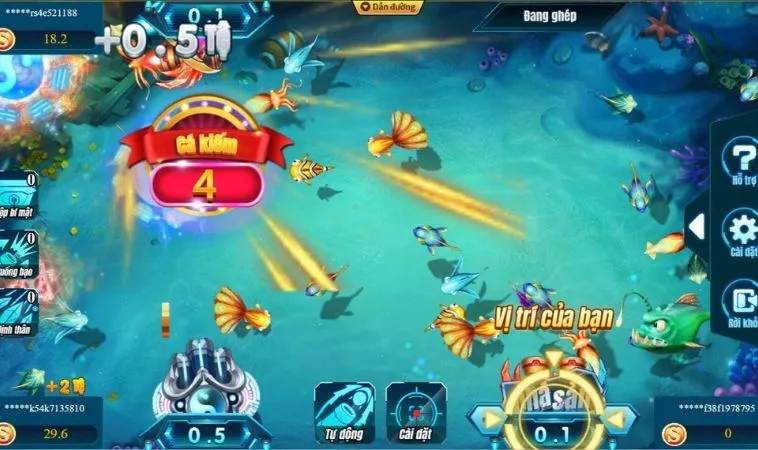 Chinh Phục Thợ Săn Cá U888 Biến Trăm Xu Thành Tiền Triệu Ngay 2 Các loại vũ khí trong game Thợ Săn Cá U888